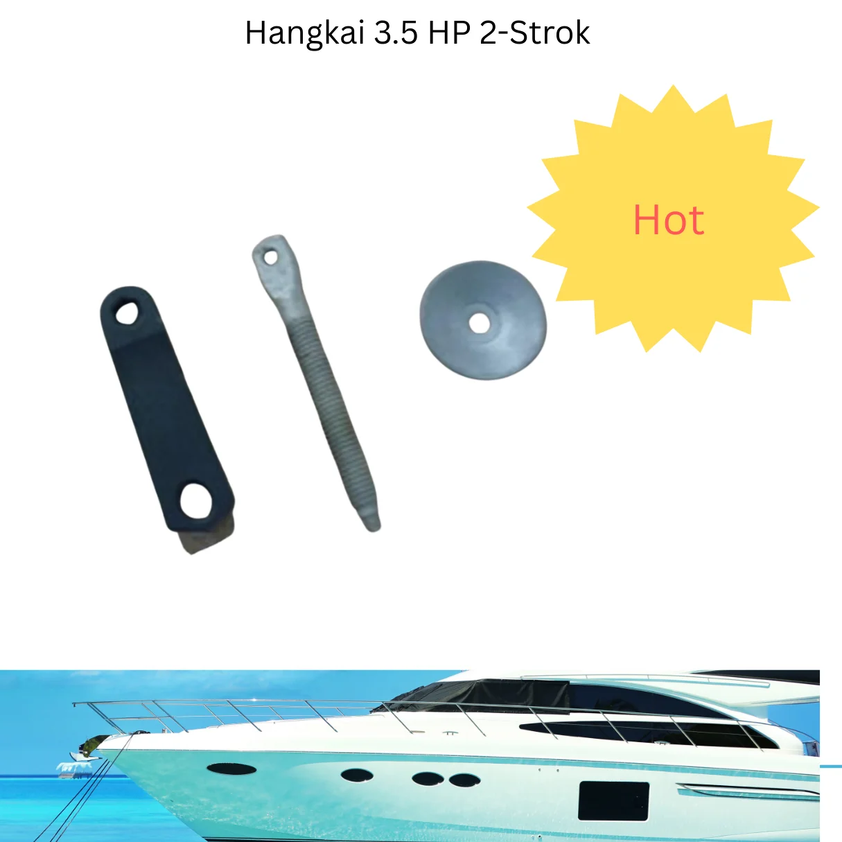 

Hangkai 3,5 л.с., 2-тактный лодочный двигатель, часть подвесного двигателя, зажимной кронштейн с ручкой, аксессуар для лодочного двигателя