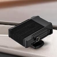Car Heater with 360 rotating base Portable Fast-heating Electric Heaters Adjustable Angle Quiet Fan for Vehicle Offices