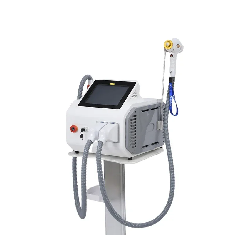 2 in1 Pikosekunden-Laser-Tattooentfernung Q-Switched Nd Yag Laser 755 808 1064 nm Diodenlaser-Haarentfernungsmaschine