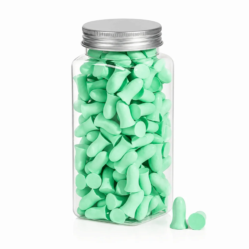 60/120PCS Multicolor Sponge Earplugs Slow Rebound Sound Insulation Travel Earplugs Soft Sponge Sleeping Ear Plugs for Travel
