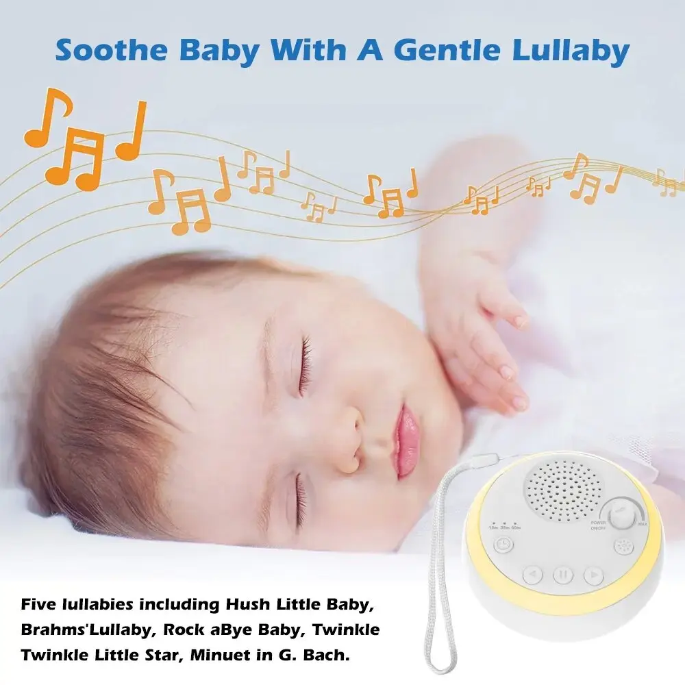 LED Night Light Baby Sleep White Noise Machine 16 Soothing Sounds 800mAh Battery LED Lighting Timeable For Sleeping Support