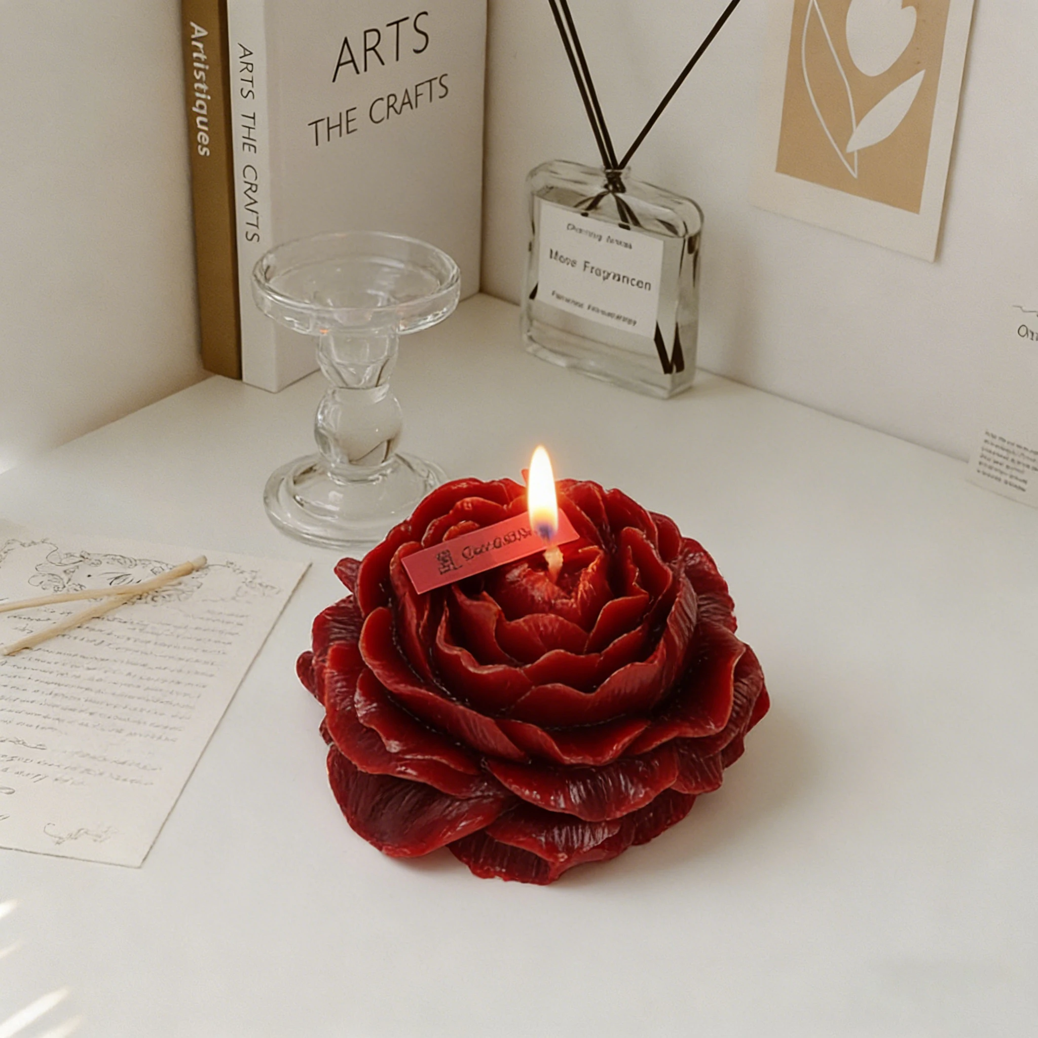 クリアランス ⭐ 10 個牡丹天然大豆ワックス無煙香り付きキ - Home Fragrance Clearance のレビューと価格