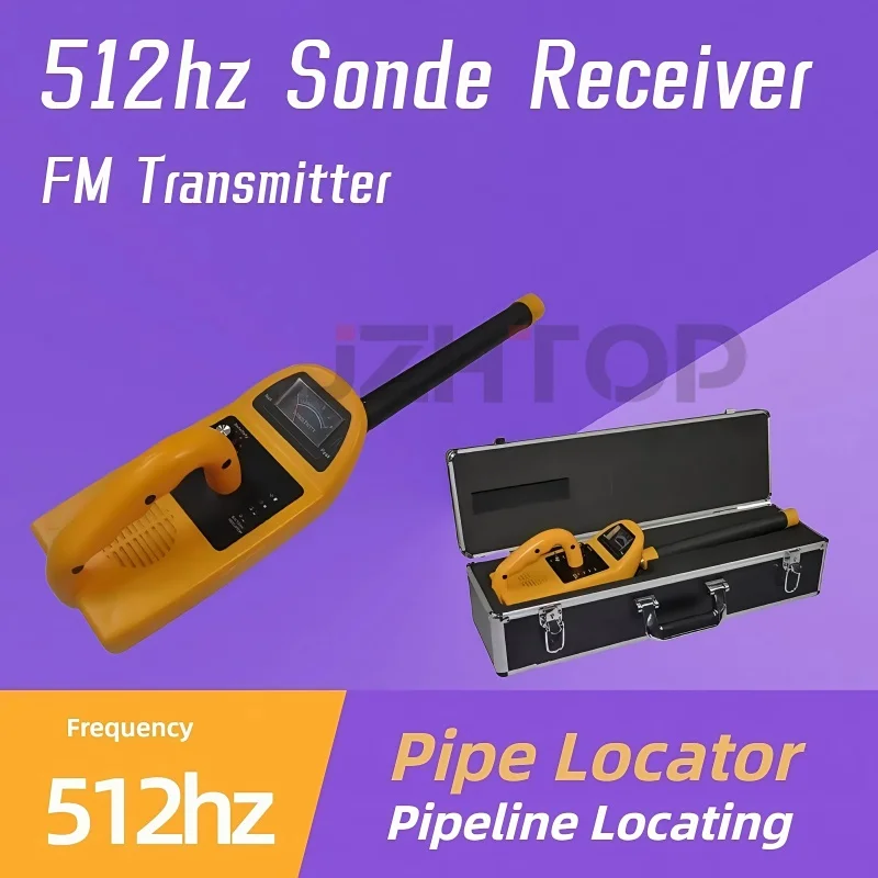 

512Hz Wireless Locator Receiver for Pipe Sewer Drain Inspection Camera Supports All Devices Using 512hz Transmitter