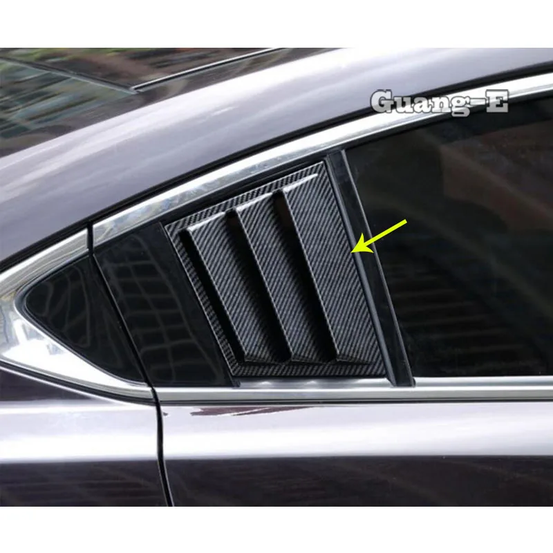 For Mazda6 Mazda 6 Atenza 2014 2015 2016 2017 2018 2019 Sticker Cover Rear Spoiler Side Triangle Wing Window Bezel Trim Frame