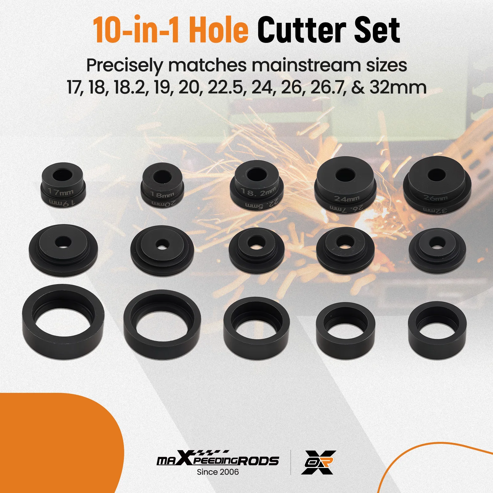 

17PC Parking Sensor Distance Control Hole Punch Cutter Tool Set Kit 17mm-32mm