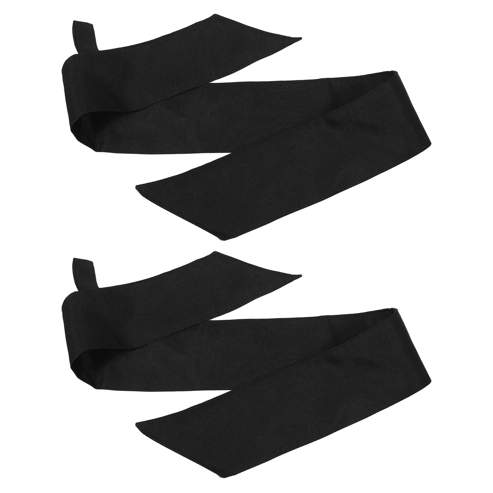 

2pcs Chef Neckerchief Black Kitchen Work Scarf For Restaurant Hotel Staff Cooking Bbq Uniform Accessory Chef Costume Neck Tie