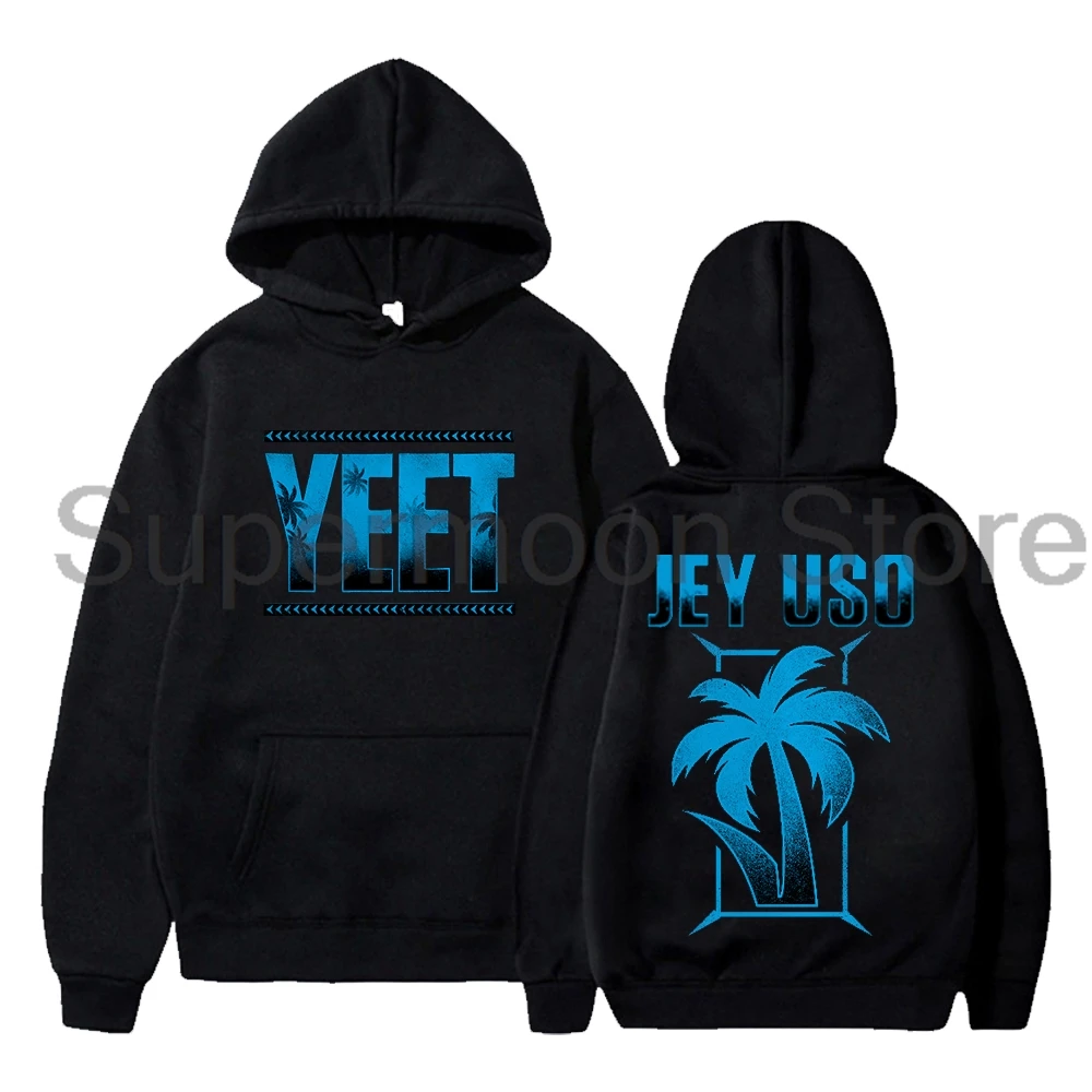 Jey Uso Yeet Merch Logo Hoodie Unisex Long Sleeve Streetwear Women Men Hooded Sweatshirt Trendy Outfits