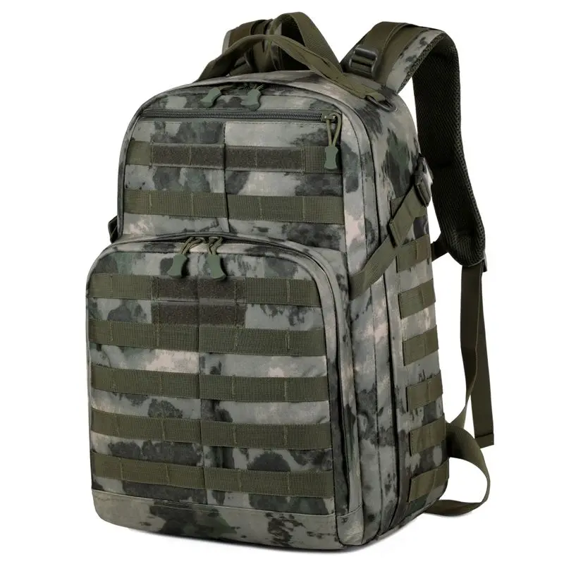Camouflage Tactical Assault Backpack - Large Capacity Waterproof Rucksack for Men, Tactical Use, Durable Multi-Functional Design