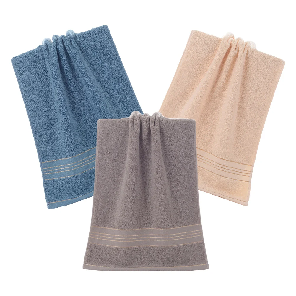 

3Pcs Cotton Towels Super Absorbent Soft Face Washing Towels Travel Bath Bathroom Gym Use Cotton Towel Absorbent Towel