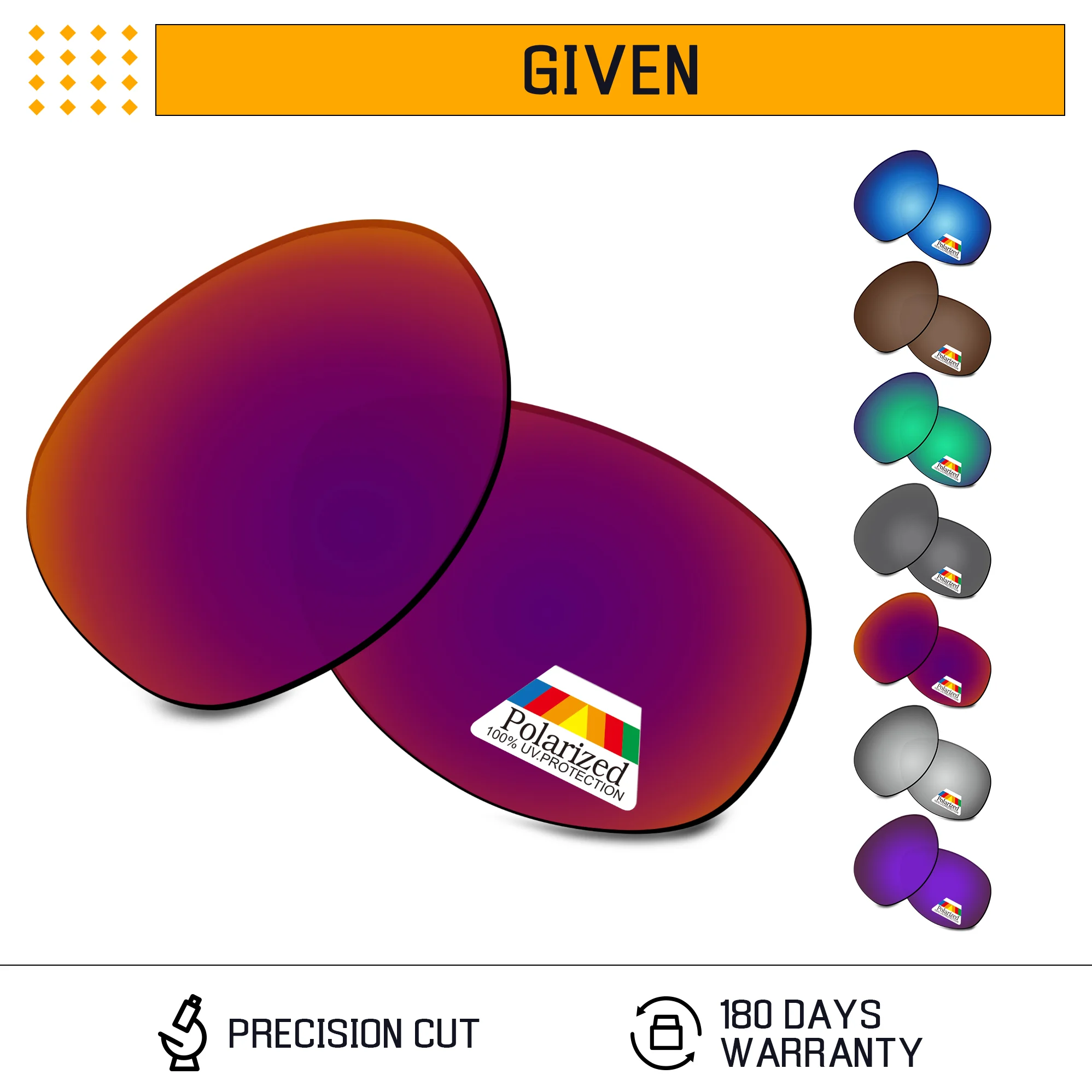 Rarayvix Polarized Replacement Lenses UV400 Protective for Oakley Given OO4068-60mm Sunglasses