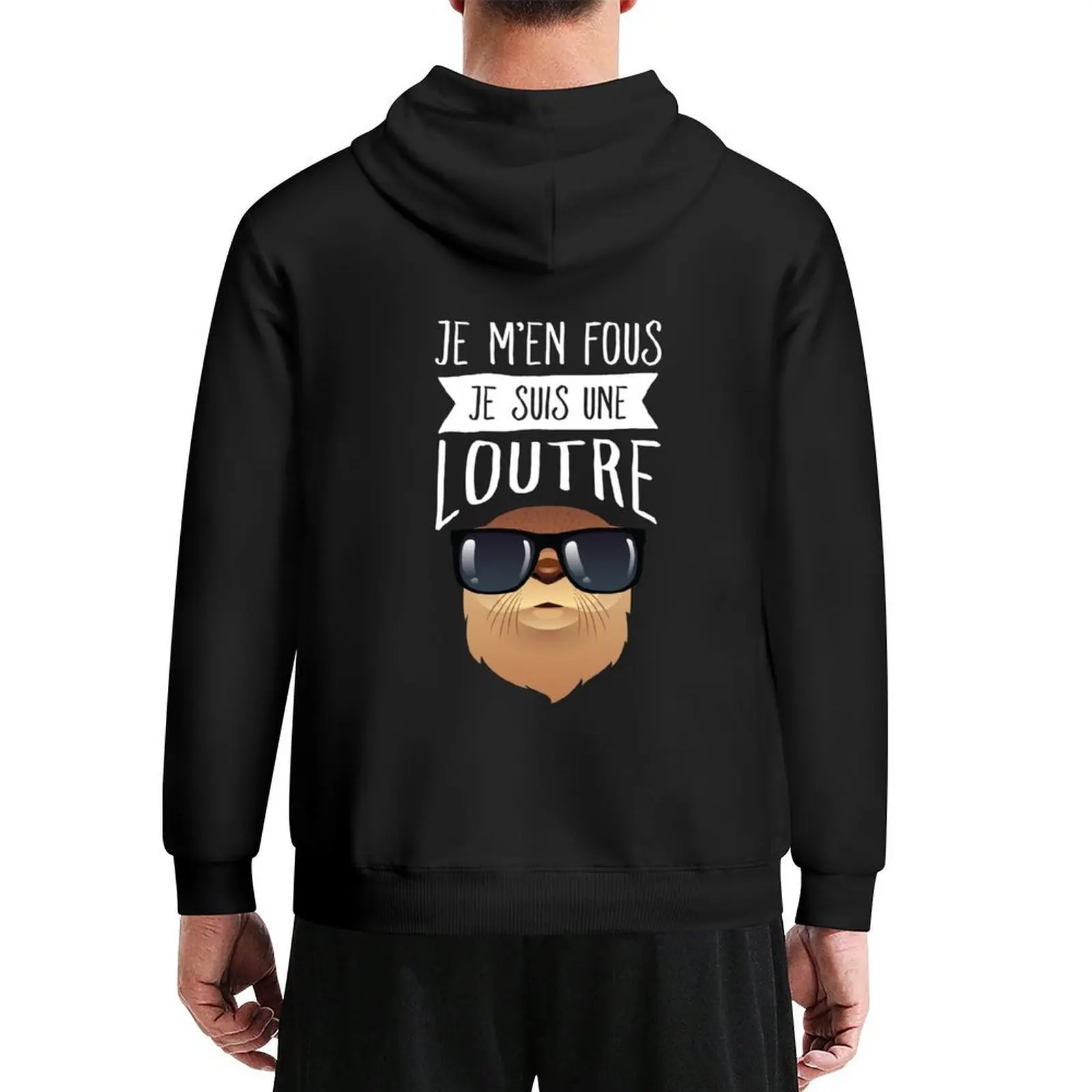 

Je M'en Fous Je Suis Une Loutre Hoodie anime clothing men wear winter clothes korean autumn clothes hoodie streetwear