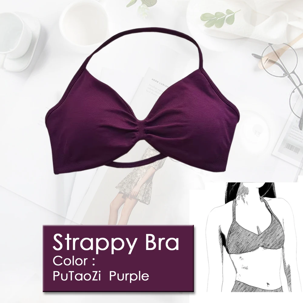 

Женский спортивный бюстгальтер с эффектом пуш-ап, без спинки, с регулируемыми бретелями и съемными чашечками, для йоги, фитнеса и тренировок, 1 шт.