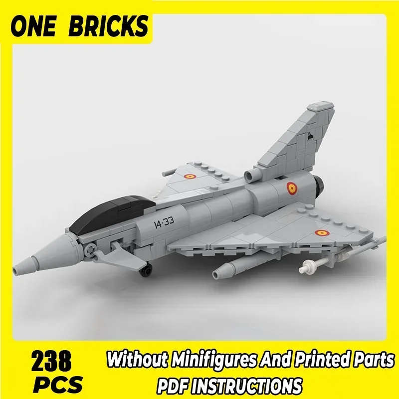 Moc Building Bricks Military Model 1:72 Eurofighter Typhoon Fighter Technology Blocks Gifts Christmas Toys DIY Sets Assembly