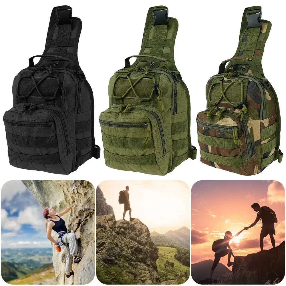 Hiking Trekking Backpack Sports Climbing Tactical Shoulder Bags Camp Hunting Daypack Outdoor Fishing Chest Sling Bag