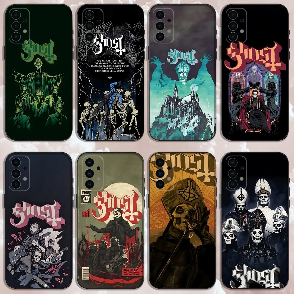 

Rock G-Ghost Heavy Metal Band Phone Case For Samsung Galaxy A13,A21s,A22,A31,A32,A52,A53,A71,A80,Soft Black Shell