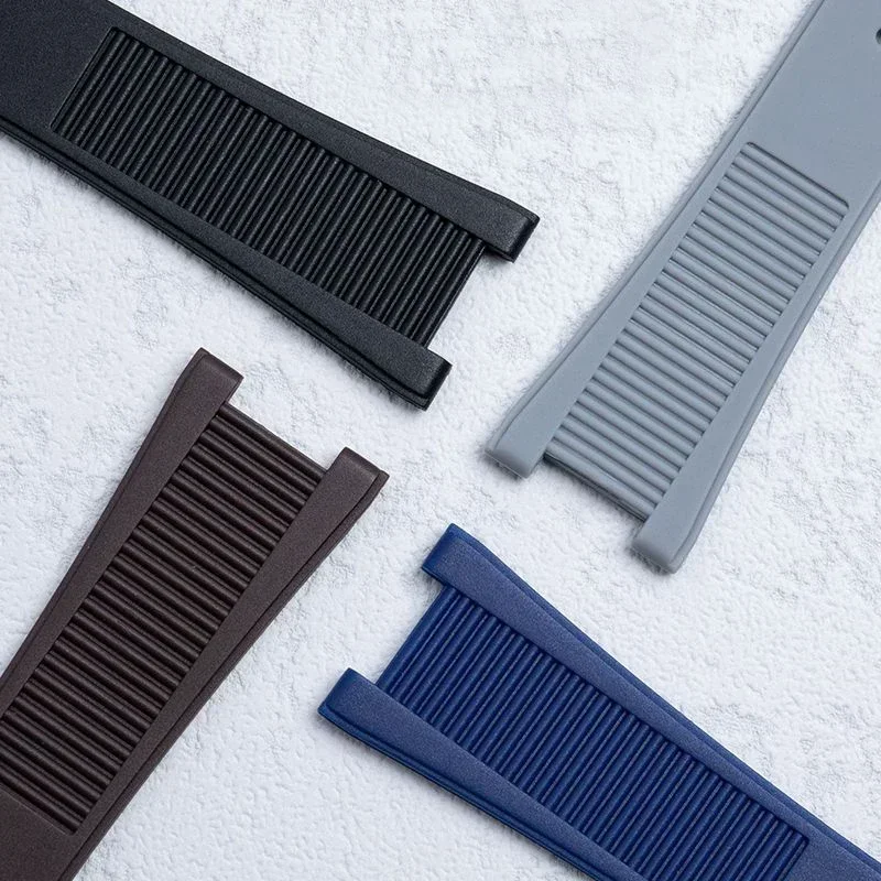 Correa de reloj de goma de silicona para PATEK PHILIPPE Nautilus 5711 5712g para interfaz especial de hombre 25*13mm correas de reloj impermeables