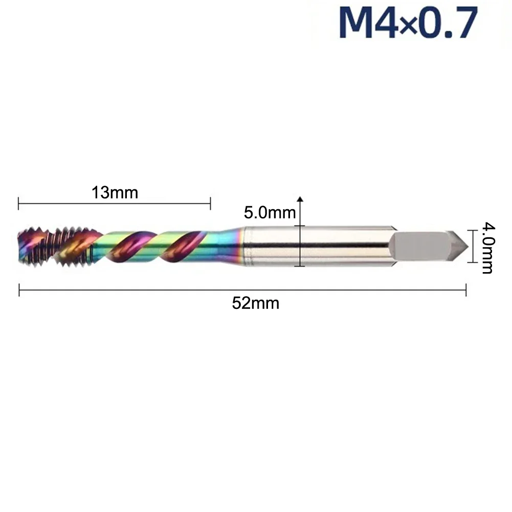 High-speed Operations Aluminum Tapping Tool Aluminum Tap High-speed Steel Tap Efficient Chip Removal For Drilling Machines