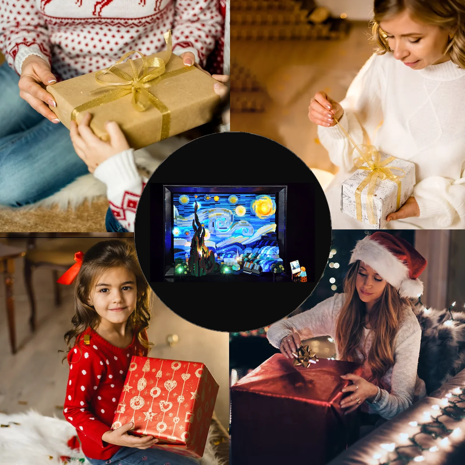 LED-verlichtingsset compatibel met Lego 21333 Vincent van Gogh The Starry Night-bouwstenen (exclusief de modelstenen)