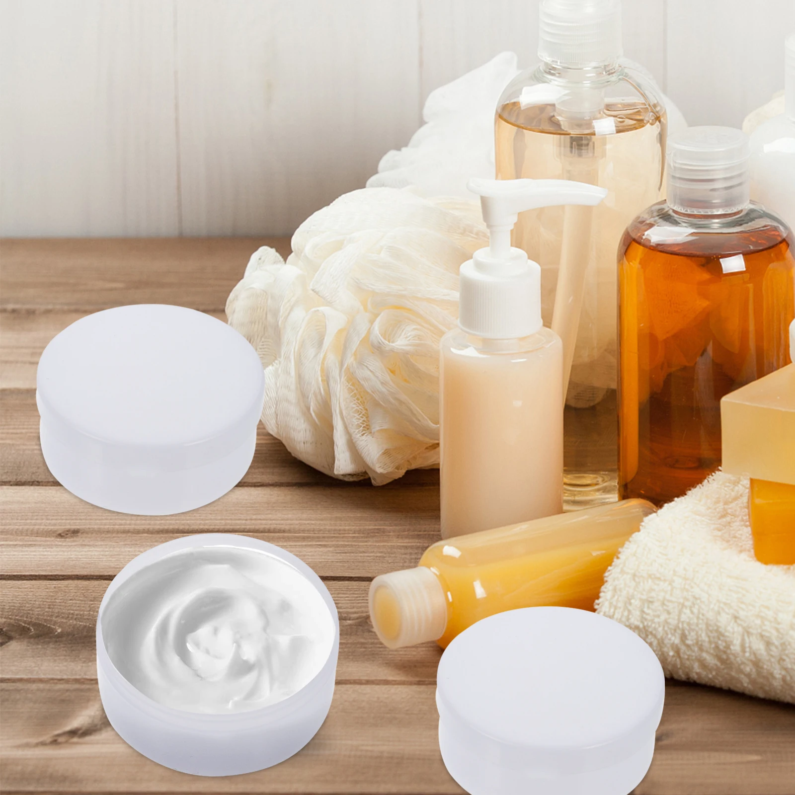 

30pcs Refill Face Cream Boxes Durable Travel Toiletry Bottles Storage Containers For Lotion Cream Sample Boxes