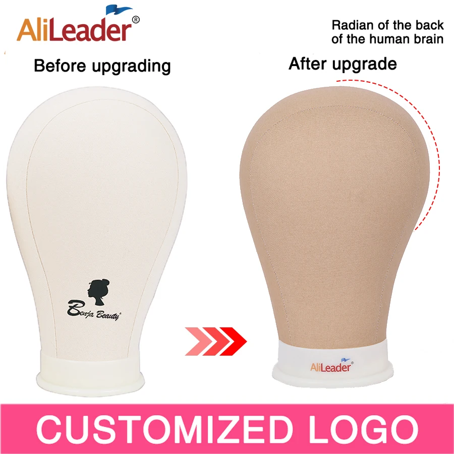 Display Canvas Block Head Mannequin Stand 21