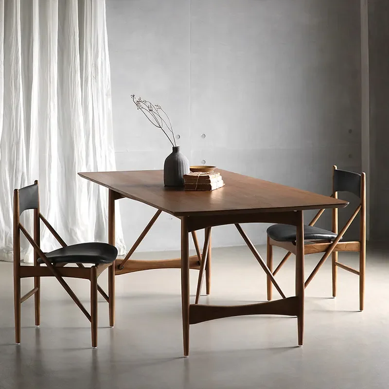 Wooden Modern Dining Table Mahjong Kitchen Living Room Luxury Dining Table Creative Dining Room Home Furniture