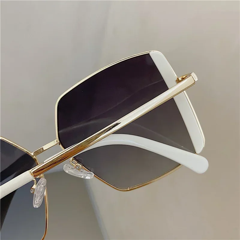 2025 New Square Metal Sunglasses Women Brand Designer Sun Glasses Outdoor Driving Fishing Eyewear Shades UV400 Oculos De Sol