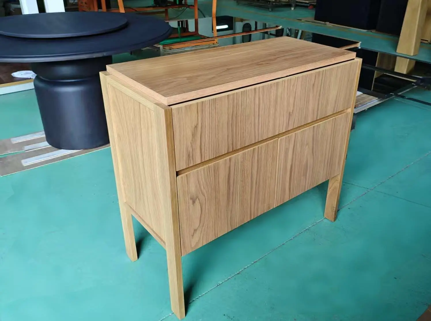 Armadietto del soggiorno dell'armadietto del comodino della camera da letto dell'armadietto della camera da letto dell'hotel in stile log con cassetto dei mobili dell'hotel