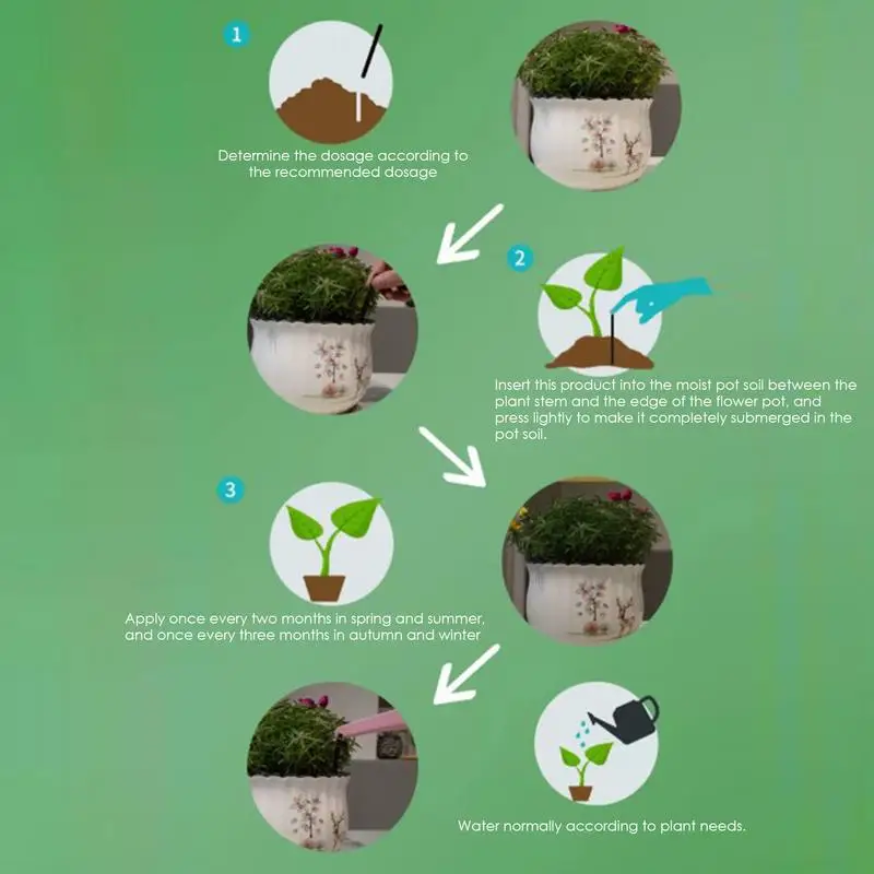 Plant Fertilizer Bars Indoor Plant Food Spikes Evergreen Fertilizer Sticks Outdoor Plant Nutrition Bars Growth Spikes