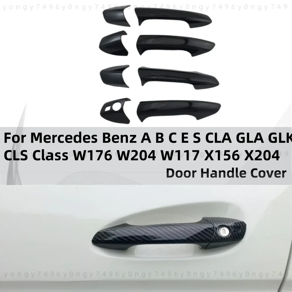 

Аксессуары для Mercedes Benz A B C E S CLA GLA GLk CLS Class W176 W204 W117X156 X204 Декоративная дверная ручка Крышка в стиле пасты