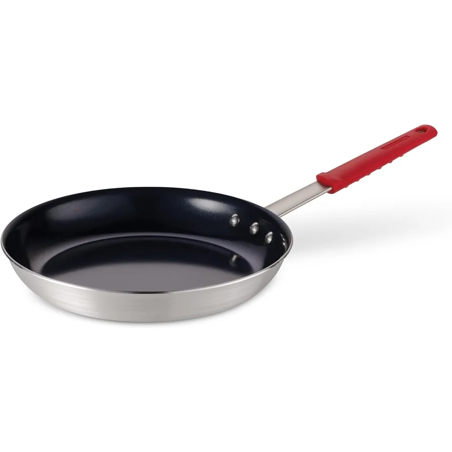 

Professional 12Inch Ceramic NonStick Large Frying Pan with HeavyGauge Aluminum Construction Durable Nonstick Coating for HighHe