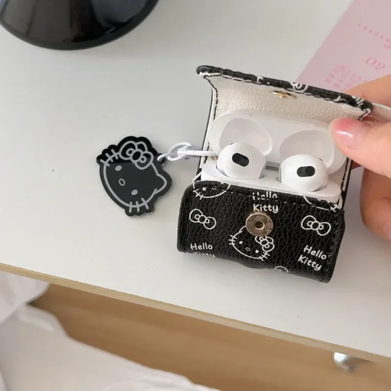 Niedliche Cartoon Hallo Kitty Apple drahtlose Bluetooth-Headset Schutzhülle für Airpods 1 2 3 Pro und Pro2 leicht zu tragen