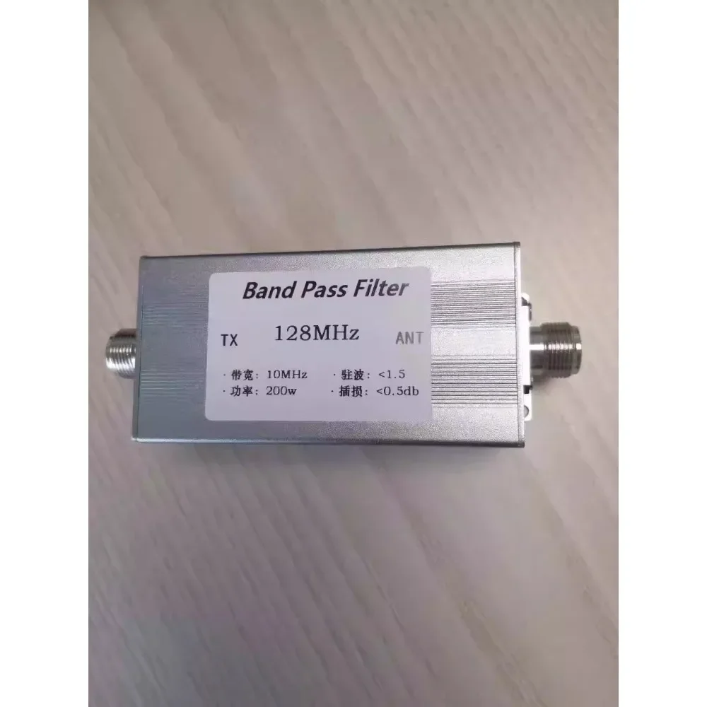 

BPF 128M-200WN 128MHz 200W Bandwidth 10MHz Bandpass Filter N-base BPF Anti-interference Harmonic Filtering