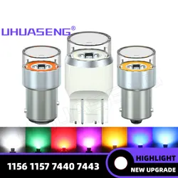 UHUASENG 4 SZTUK 12V 24V P21W Żarówka Led 1156 1157 Stroboskop 7443 T20 7440 BAY15D BA15S P21/5W Lampa R5W Lampa błyskowa Samochód Ciężarówka Światło postojowe