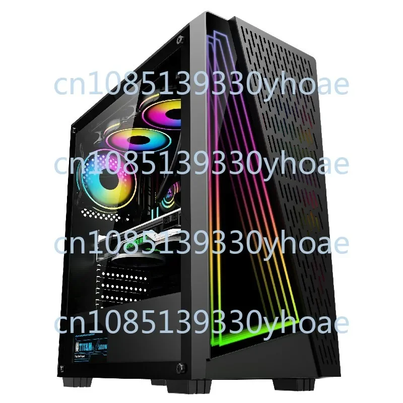 Desktop PC Computer Mainframe Shell Argb Shengguang Synchronous Side Transparent E-Sports Games Chassis