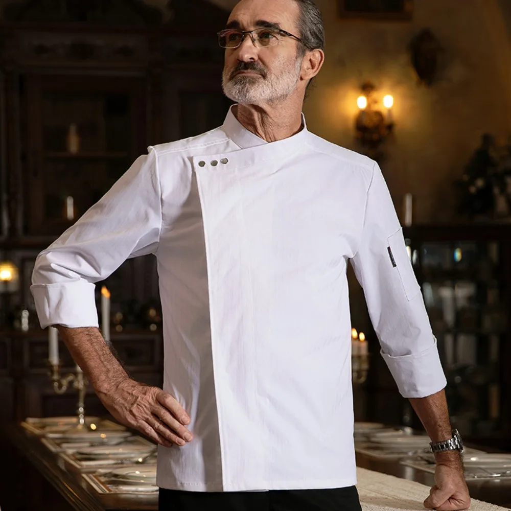호텔 요리사 의류 케이터링 작업복 반팔 여름 남성 서양식 레스토랑 호텔 케이터링