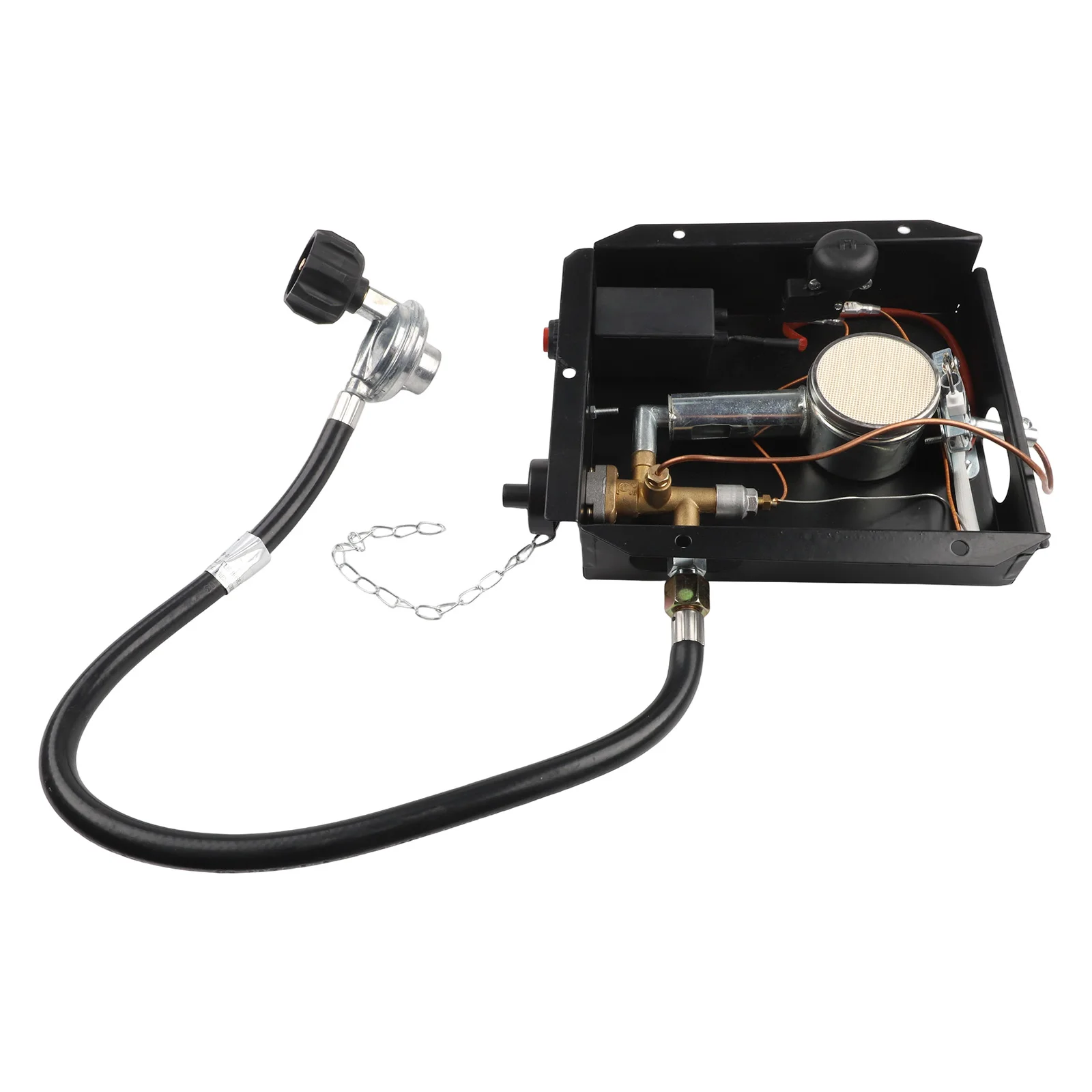 Patio Heater Glass Tube Burner Module Heater Heater Control Box With Regulator Valve Assembly For Square Glass Tube Heaters