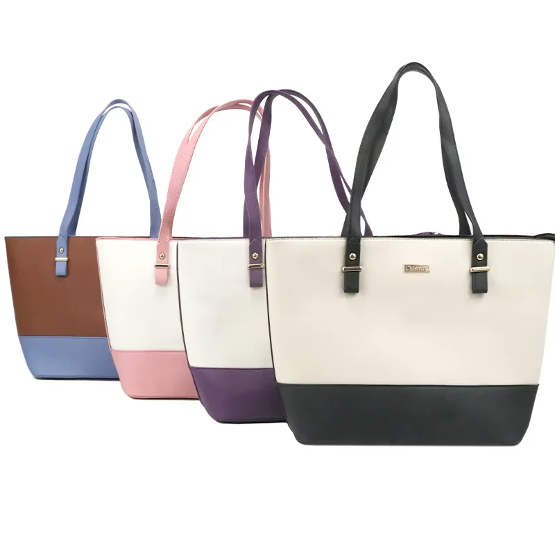 

GORFIA Three-in-one new fashion large capacity handbag PVC material women's satchel leisure daily business convenience