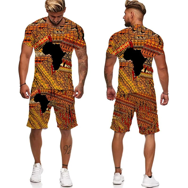 Set Kaos dan Celana Pria Motif Bunga Cetak 3D, Pakaian Olahraga Kasual Musim Panas, Seragam Pasangan, Campuran Sutra Susu Poliester