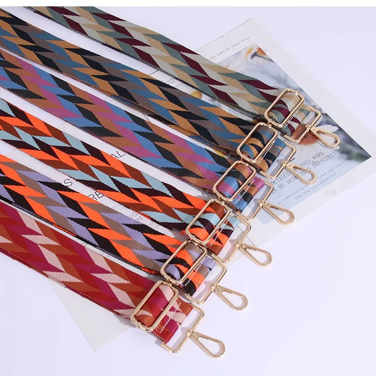 

Новые аксессуары для сумок, женская сумка на одно плечо, косой регулируемый сменный длинный плечевой ремень, цветной ремень для сумки с бриллиантами