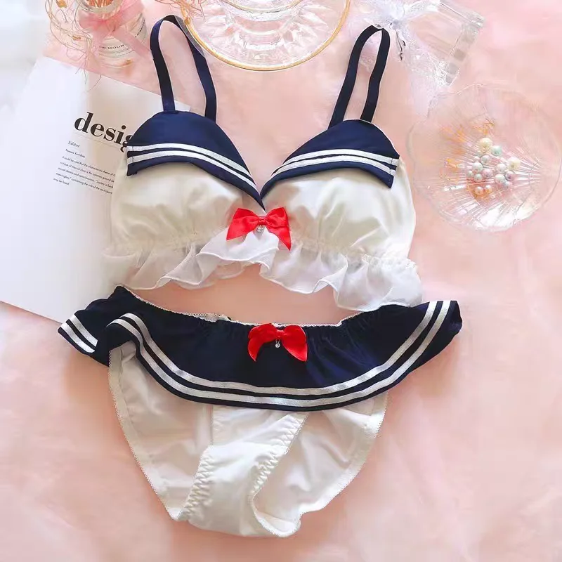 

100-170Cm Baby Clothes Anime Bjd Doll Baby Clothes Navy Collar Lolita Girl Underwear Panty Set