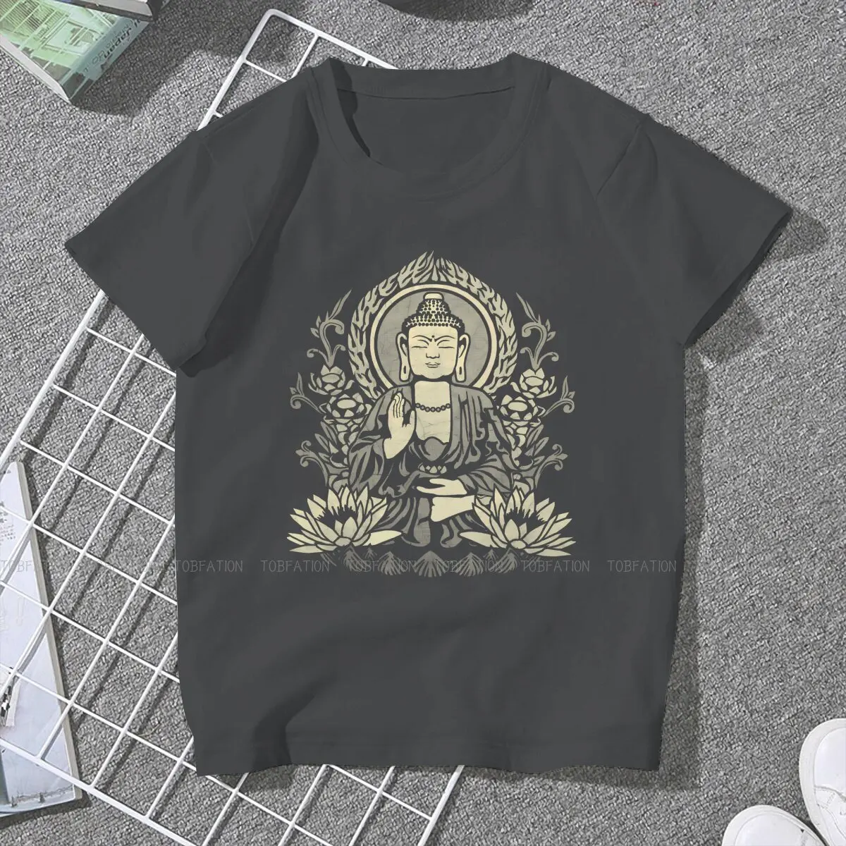 Buddha  Oriental Mysterious Culture TShirt for Woman Girl Siddhartha Gautama Humor Tee T Shirt Novelty New Design Fluffy