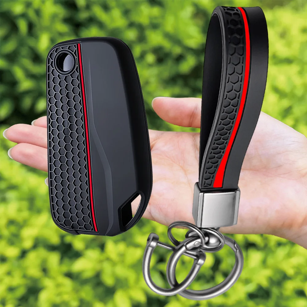 Keychain For DUCATI Multistrada V2 V2S V4 V4S 1260S 950S Silicone Motorcycle Electronic Start Key Case Cover Key Shell