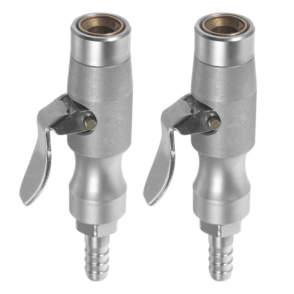 

2pcs Copper Inflator Tire Air Chuck Nozzle Air Pressure Gauge Chuck Adapter Durable For Cars Bicycles