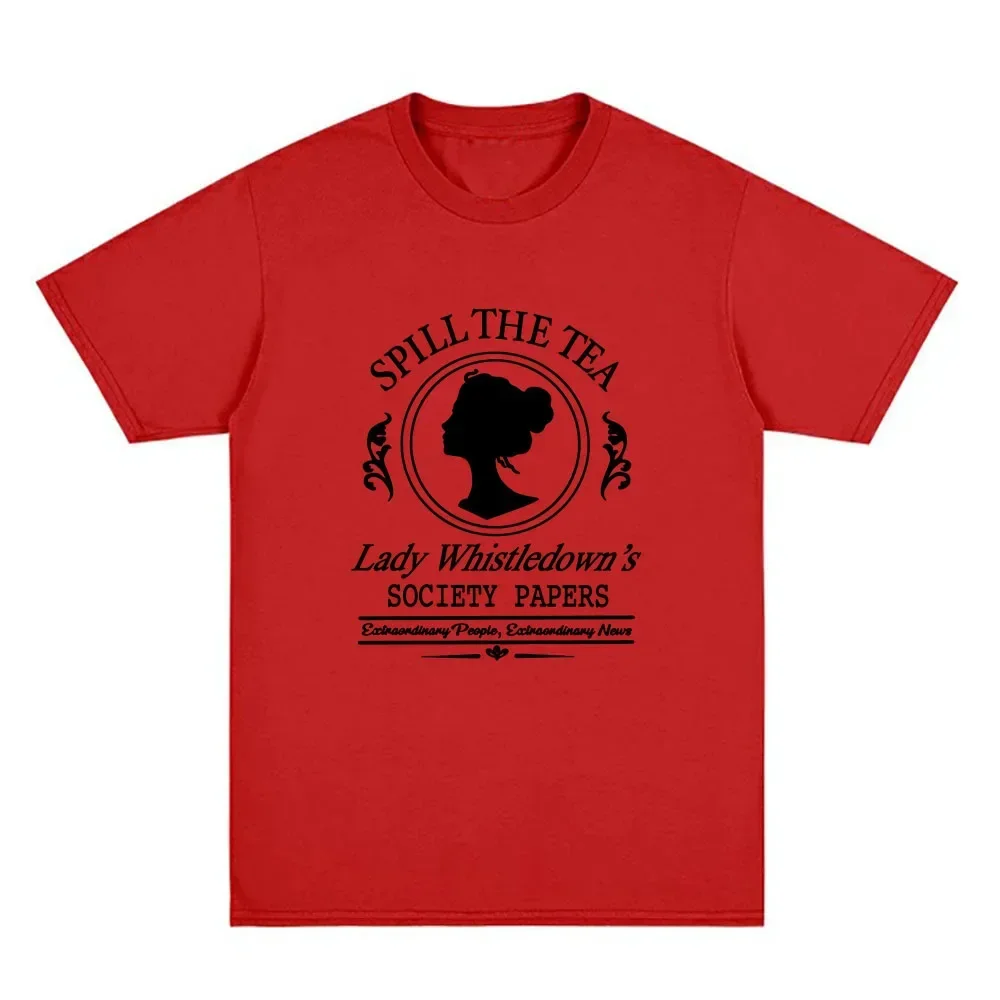 Sudaderas senhora whistledown camiseta série de tv impressão gráfica camiseta ropa de mujer unissex streetwear roupas femininas