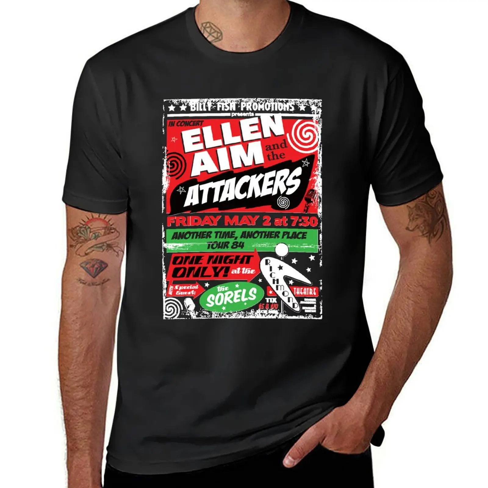 

Ellen Aim and the Attackers T-Shirt summer top man t shirt affliction shirts anime shirts men