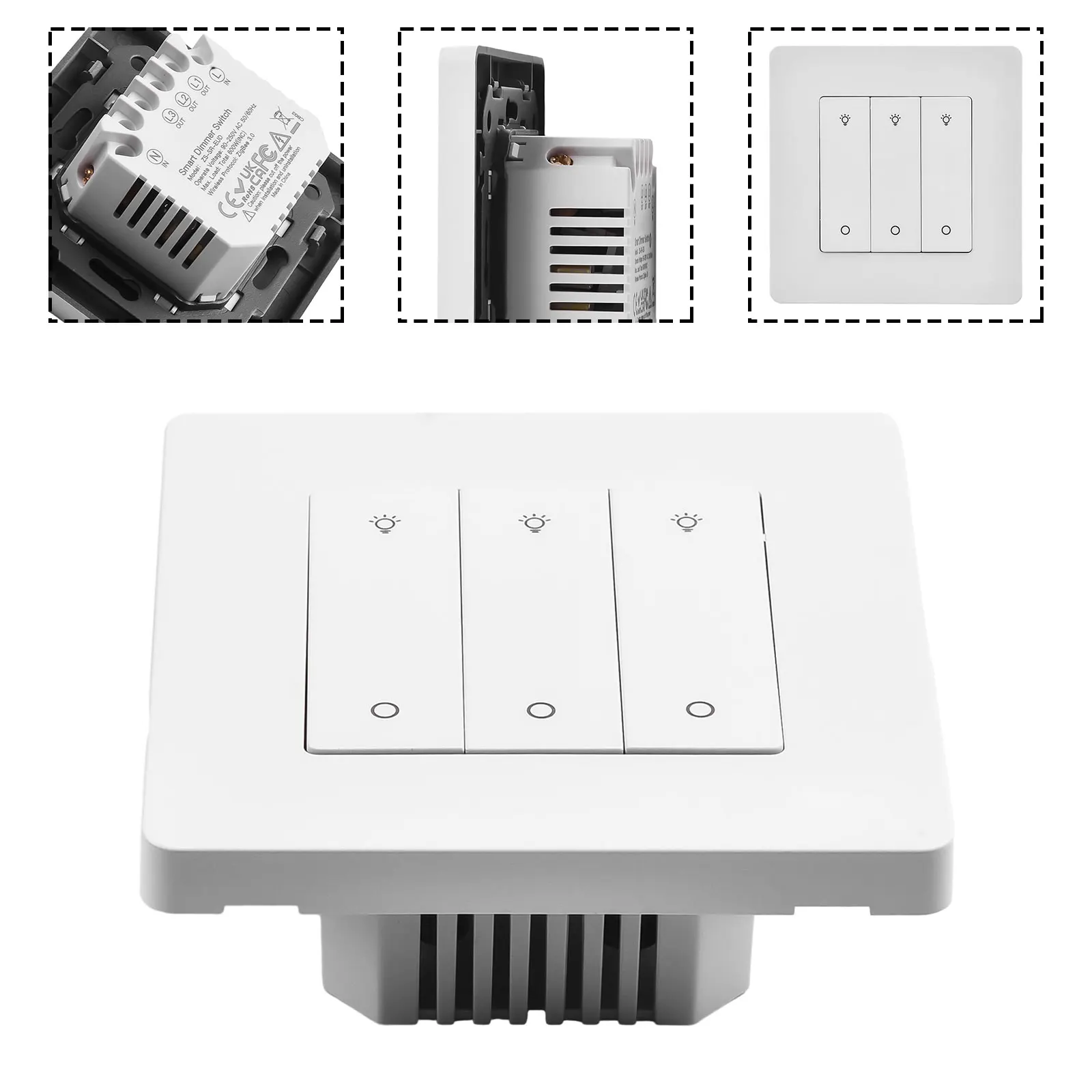 

For Parts Dimmer Switch APP Dimmable Easy Installation Light Dimming Wireless Control Long Lasting