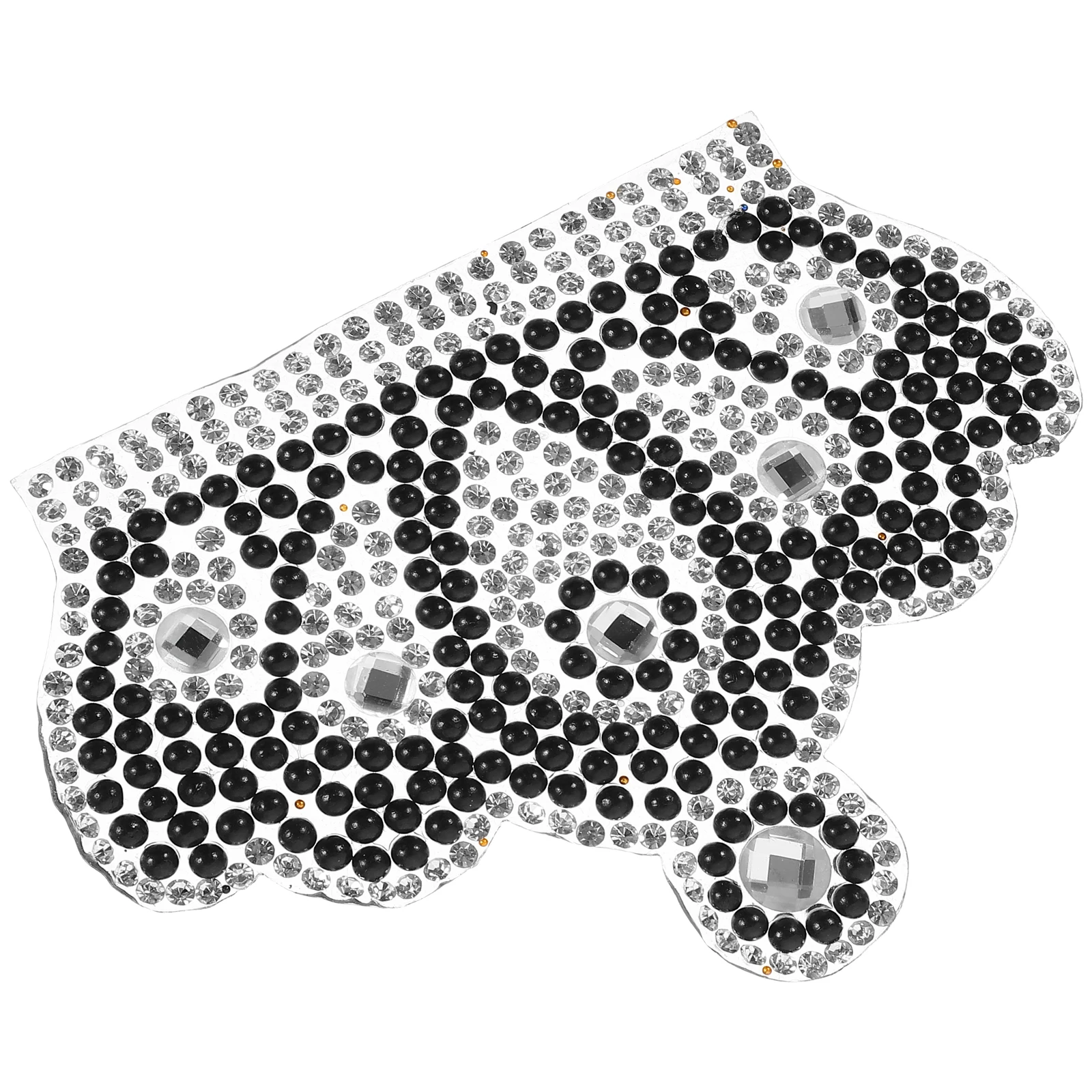 

Rhinestone Crown Applique Decorative Stickers Iron On Patch Clothes Repair Glitter Patch naments Clothing Accessories