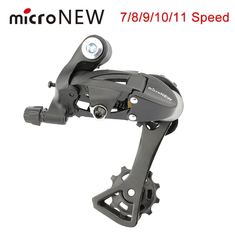 microNEW Bicycle Rear Shifter MTB Mountain Bike 7/8/9/10/11Speed Road Rear Derailleur Compatible with 7/8/9/10S Cycling Parts