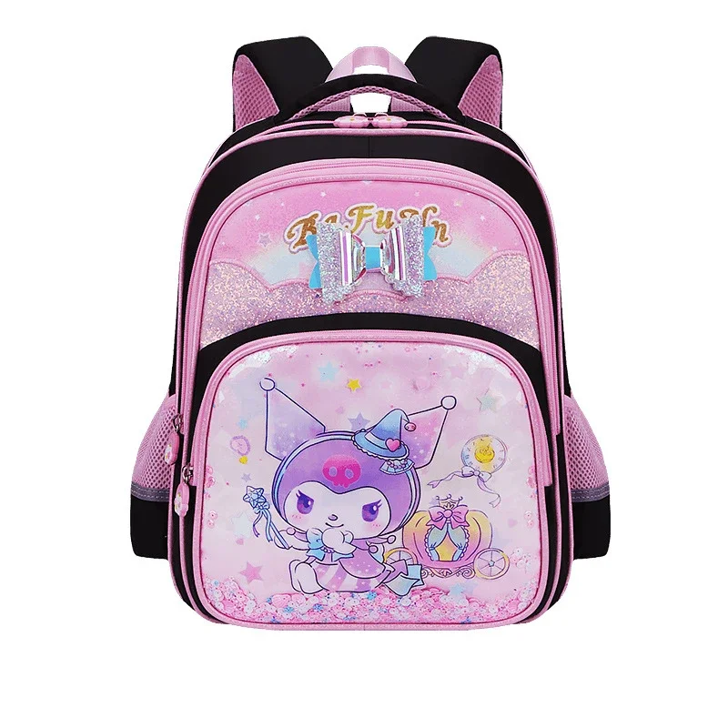 Kuromi Girls Anime Waterproof Backpack, Large Capacity & Durable Melody School Bag, Multiple Pockets, Travel Outdoor Casual Bag