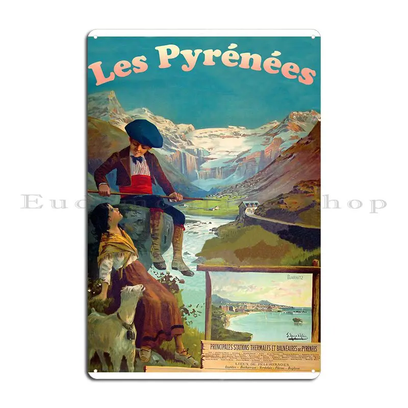 Pyrenees Metal Plaque Poster Cinema Pub Design Cinema Decoration Tin Sign Poster